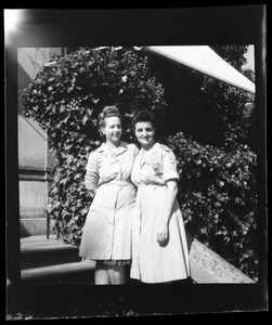 Two American Red Cross Service nurses