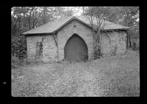 Stone building, Arnold Arboretum, Boston