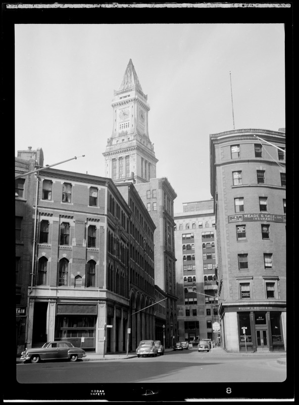 View of Custom House Tower from Liberty Square, Boston
