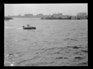 Motorboat on Charles River