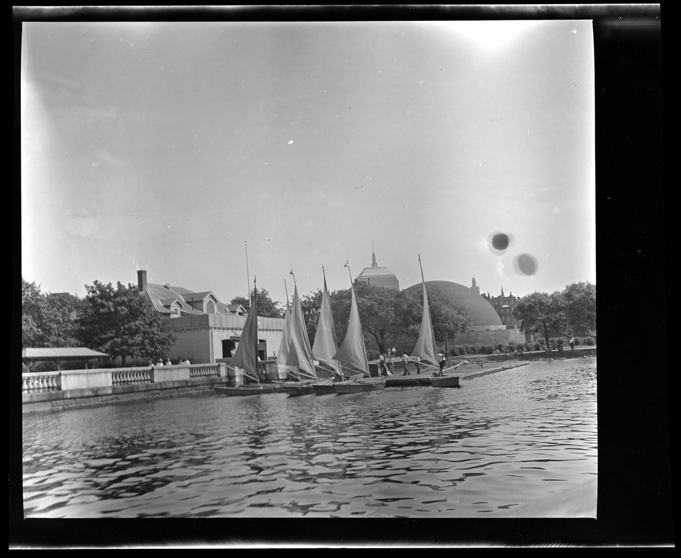 Sailboat on Charles River Digital Commonwealth