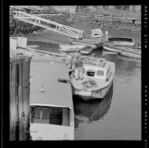 Boats at dock, Massachusetts