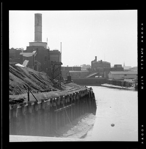 Industrial facility on waterway, Massachusetts