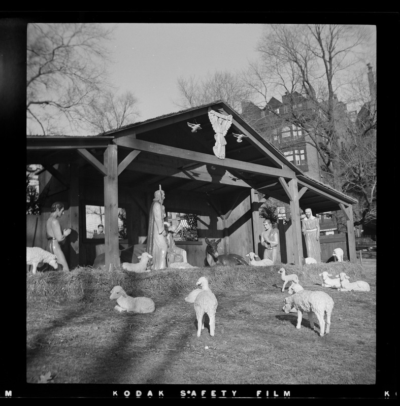 Nativity scene, Boston Common Digital Commonwealth