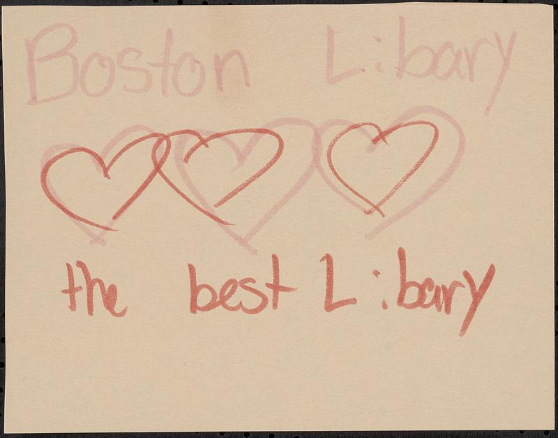 Boston Library [three hearts] the best library