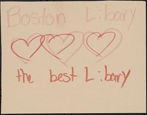Boston Library [three hearts] the best library