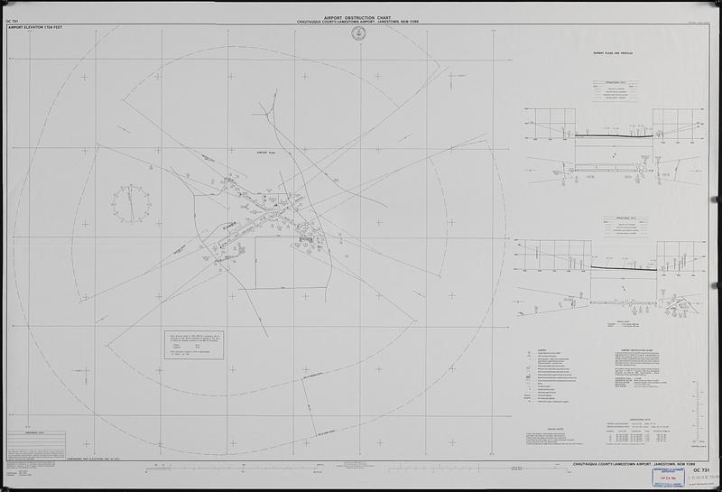 Airport obstruction chart, OC 731, Chautauqua County/Jamestown Airport, Jamestown, New York