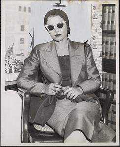 Roberta Reiter at the office of her atty. Thomas Piscopo of 40 Court Ct., also known as Nella Bogart