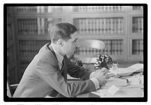 Leo Schwartz, legal advisor to Police Commissioner E.C. Hultman at headquarters