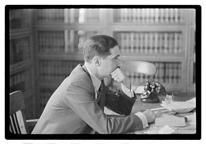 Leo Schwartz, legal advisor to Police Commissioner E.C. Hultman at headquarters