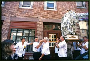 Boston 2002: A statue of St. Anthony is carried through the streets of Boston's N. End