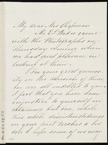 Letter from Sarah Rotch Arnold, [New Bedford, Mass.?], to Maria Weston Chapman, Feb. 13th, 1858