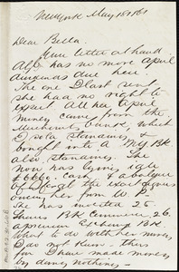 Letter from Henry Grafton Chapman, New York, to Deborah Weston, May 18, 1861