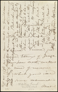 Letter from Maria Weston Chapman, Weymouth, [Mass.], Oct. 9th, 1878