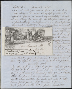 Extracts of three letters from Maria Weston Chapman to Richard Davis Webb, [Not before 24 Feb. 1846]