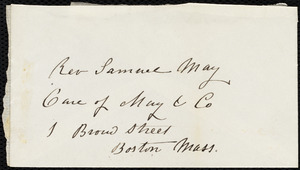 Letter from Maria Weston Chapman to Samuel May