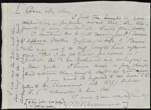 Letter from Maria Weston Chapman to Samuel May, [ca. 1876?]