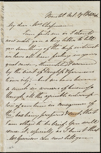 Letter from Mary Carpenter, Bristol, [England], to Maria Weston Chapman, Oct. 17th, 1846