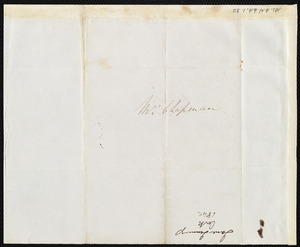 Letter from Jane Jennings, [Cork, Ireland?], to Maria Weston Chapman, [1842 Nov. 10]
