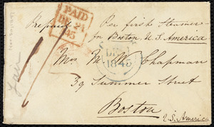Letter from Isabel Jennings, [Cork, Ireland], to Maria Weston Chapman, Sunday evening, Nov. 30, [1845]