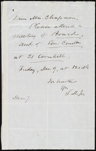 Letter from Samuel May, [Boston?, Mass.], to Maria Weston Chapman, Dec. 7