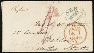 Letter from Isabel Jennings, Cork, [Ireland], to Anne Warren Weston, Nov. 28, 1848