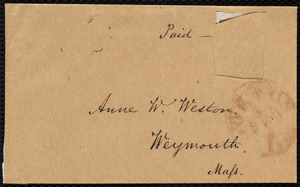 Letter from Samuel May, Boston, [Mass.], to Anne Warren Weston, February 4, 1849