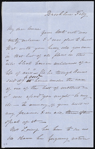 Letter from Eliza Lee Cabot Follen, Brookline, [Mass.], to Anne Warren Weston, Feb'y [186-?]