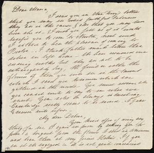Letter from Mary Gray Chapman to Maria Weston Chapman and Deborah Weston, [183-?]