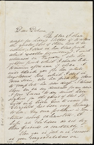 Letter from Mary Gray Chapman, Newton, [Mass.], to Deborah Weston, [1838?]