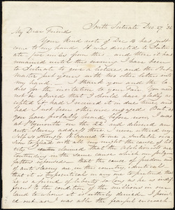 Letter from Samuel Joseph May, South Scituate, [Mass.], to Maria Weston Chapman, Dec. 27, [18]36