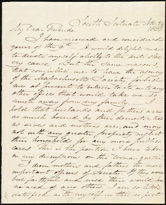 Letter from Samuel Joseph May, South Scituate, [Mass.], to Maria Weston Chapman, Nov. 24, 1838
