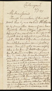 Letter from Anne Knight, Chelmsford, [England], to Maria Weston Chapman, 6/7 [18]41