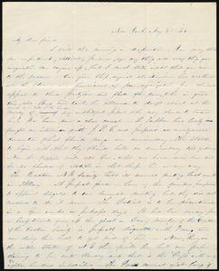 Letter from Abby Kelley Foster, New York, to Maria Weston Chapman, May 3'd, 1843