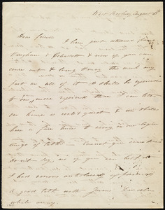 Letter from Eliza Lee Cabot Follen, West Roxbury, [Mass.], to Maria Weston Chapman, August 13th, [1843]