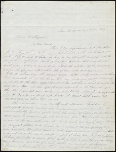 Letter from John Anderson Collins, New Hartford, [NY], to Maria Weston Chapman, August 23, 1843