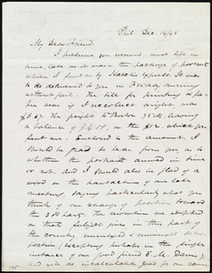Letter from James Miller M'Kim, Phil[adelphia,] [Penn.], to Maria Weston Chapman, Dec. 14/[18]43