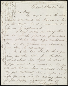 Letter from Edward Morris Davis, Philad[elphia], [Penn.], to Maria Weston Chapman, 6th mo[nth] 24th [day] 1844