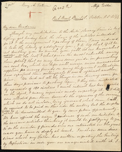 Letter from Mary Anne Estlin, Park Street, Bristol, [England], to Maria Weston Chapman, October 28, 1844