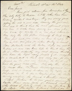 Letter from Edward Morris Davis, Philad'l, [Penn.], to Maria Weston Chapman, 12th mo[nth] 16th [day] 1844