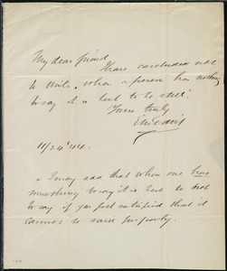 Letter from Edward Morris Davis, [Philadelphia?, Penn.], to Maria Weston Chapman, 11/24 [18]44