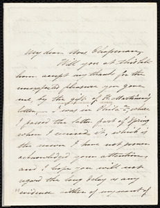 Letter from M. E. Chase, Salem, [Mass.?], to Maria Weston Chapman, 7th mo[nth] 4th [day] [1845?]
