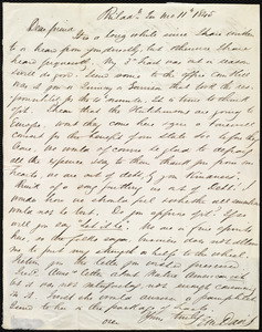 Letter from Edward Morris Davis, Philad'l, [Penn.], to Maria Weston Chapman, 2nd mo[nth] 11th [day] 1845