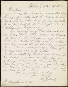 Letter from Edward Morris Davis, Philad'l, [Penn.], to Maria Weston Chapman, 4 mo[nth] 25th [day] 1845