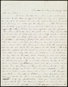 Letter from Abby Kelley Foster, Garrettsville, [Ohio], Grange Co, to Maria Weston Chapman, July 17, 1845