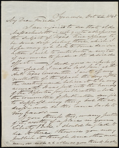 Letter from Samuel Joseph May, Syracuse, [NY], to Maria Weston Chapman, Oct. 22, 1845