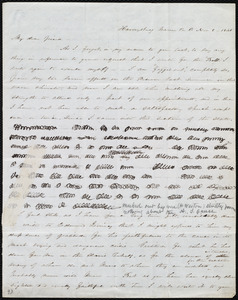 Letter from Abby Kelley Foster, Harveysburg, Warren Co., O[hio], to Maria Weston Chapman, Nov. 8, 1845