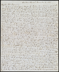 Letter from Mary Anne Estlin, Park Street, Bristol, [England], to Maria Weston Chapman, November 14, 1845