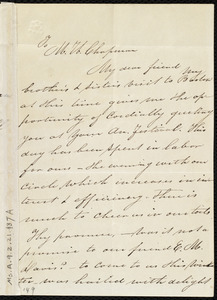 Letter from Sarah Pugh, Philad'a, [Penn.], to Maria Weston Chapman, 12/10--45