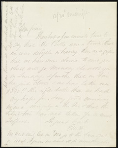 Letter from Edward Morris Davis, [Philadelphia?, Penn.], to Maria Weston Chapman, 12/20 [1845] midnight